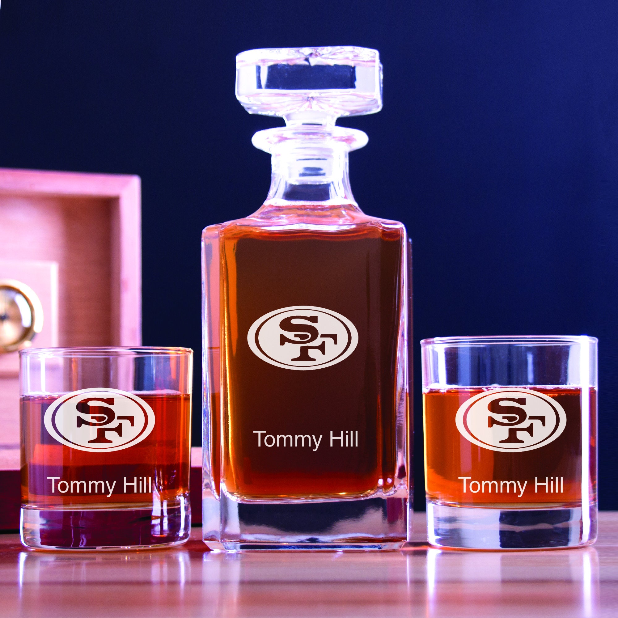 Personalized Football Team San Francisco 49ers Decanter Etsy