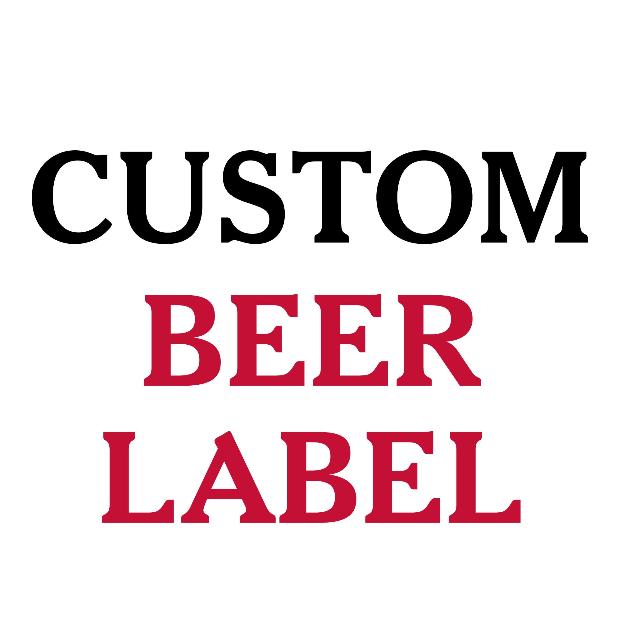 Custom Beer Labels Printed and Shipped Waterproof Vinyl Etsy