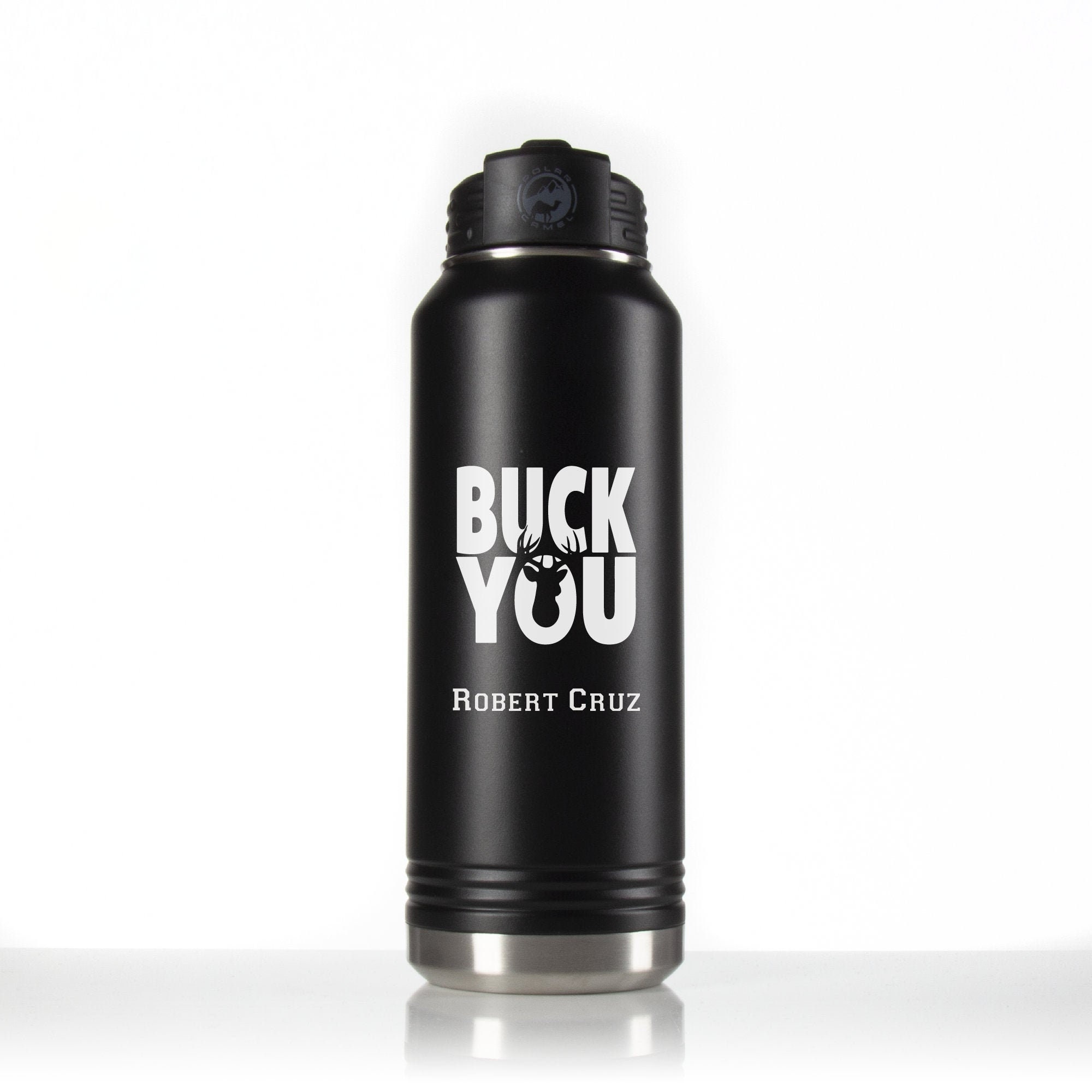 Personalized 32oz Water Bottle Hunting Gifts Buck Etsy