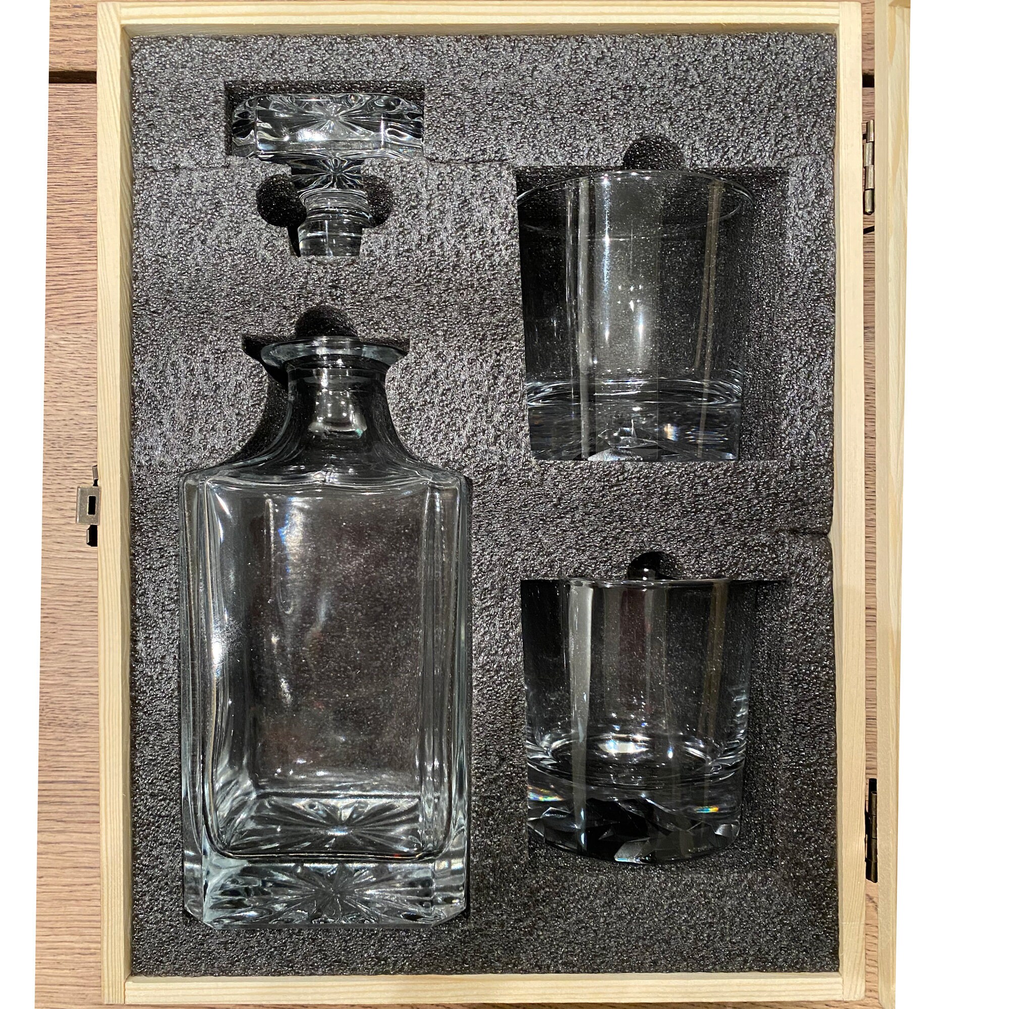 Personalized Football Team Decanter and Whiskey Glasses With Etsy