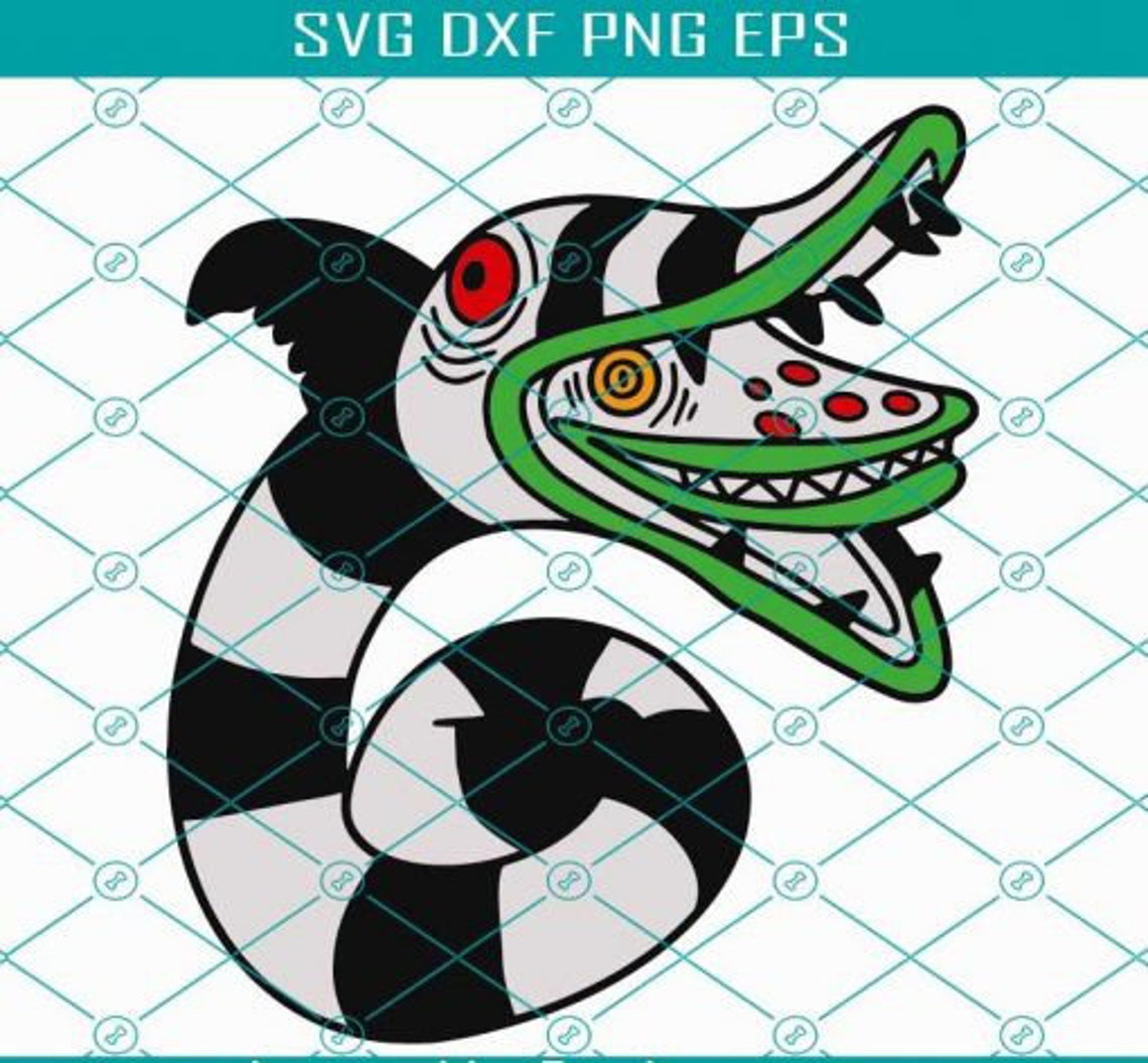 Beetlejuice Sandworm Halloween svg files for Cricut &amp; | Etsy
