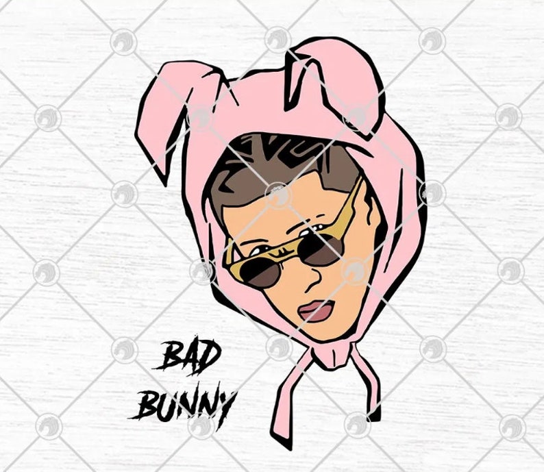 Download Bad Bunny Rabbit Funny SVG DXF Cricut File Silhouette Art ...