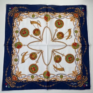 Celine Paris Vintage Handkerchief 20 x 20 inches