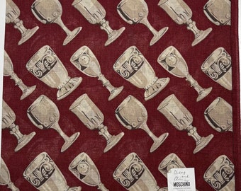 Moschino Vintage Handkerchief 16 x 16 inches