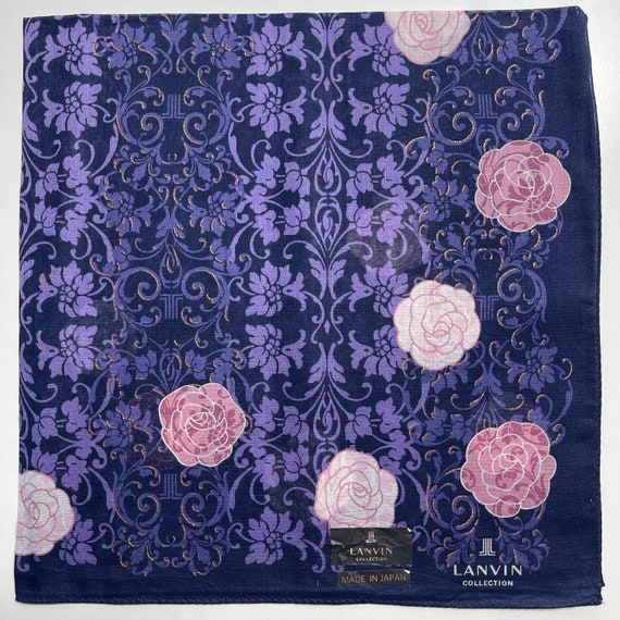 LANVIN Handkerchief 22 x 22 inches , Cotton - image 2