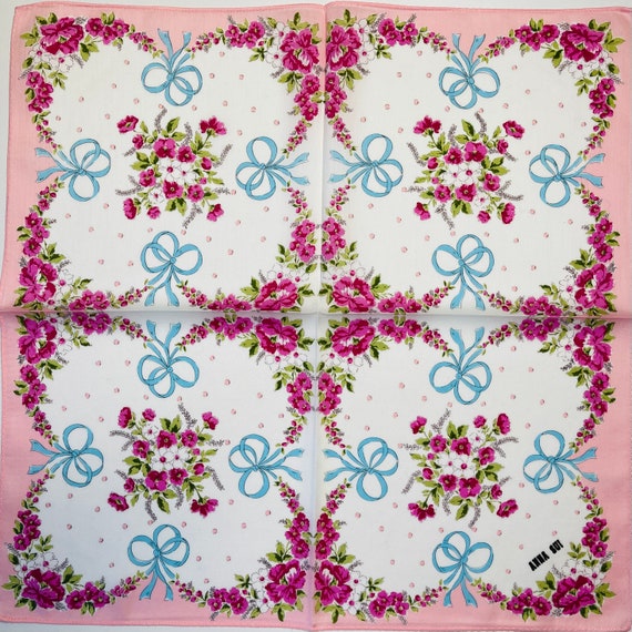 Anna Sui Vintage Handkerchief 18 x 18 inches - image 1