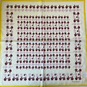 Nina Ricci Vintage Taschentuch 56 x 56 cm
