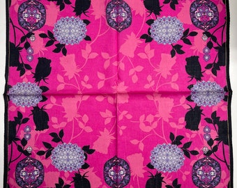 Anna Sui Vintage Handkerchief 19 x 19 inches