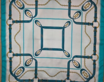 Must de Cartier Paris Vintage Silk Scarf 34 x 34 inches, Silk , No tags care