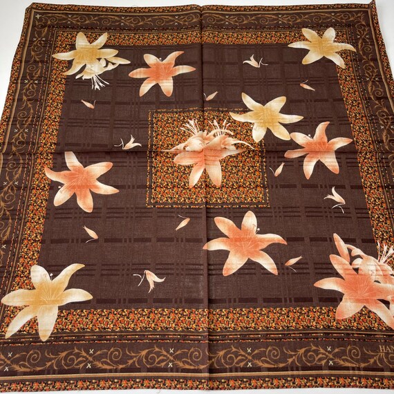 HANAE MORI Vintage handkerchief 22 x 22 inches - image 4