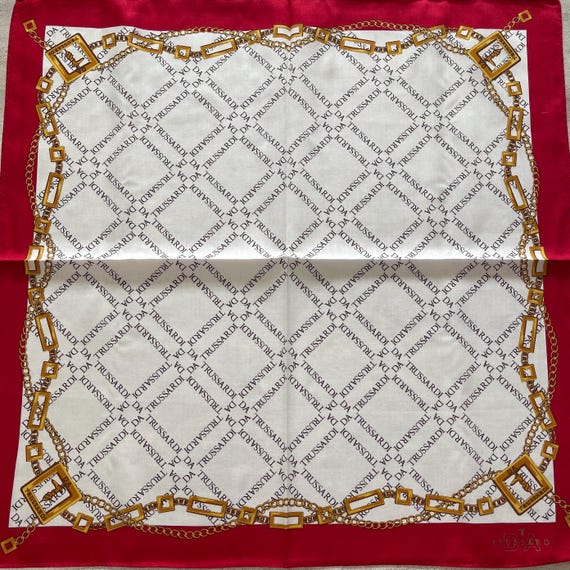 TRUSSARDI Vintage Handkerchief 20 x 20 inches