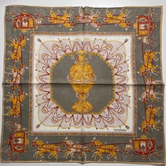 TRUSSARDI Vintage Handkerchief 20 x 20 inches