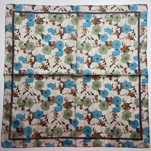 Renoma Paris Vintage Handkerchief 20 x 20 inches