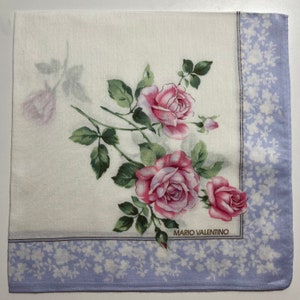 Mario Valentino Vintage handkerchief 19 x 19 inches