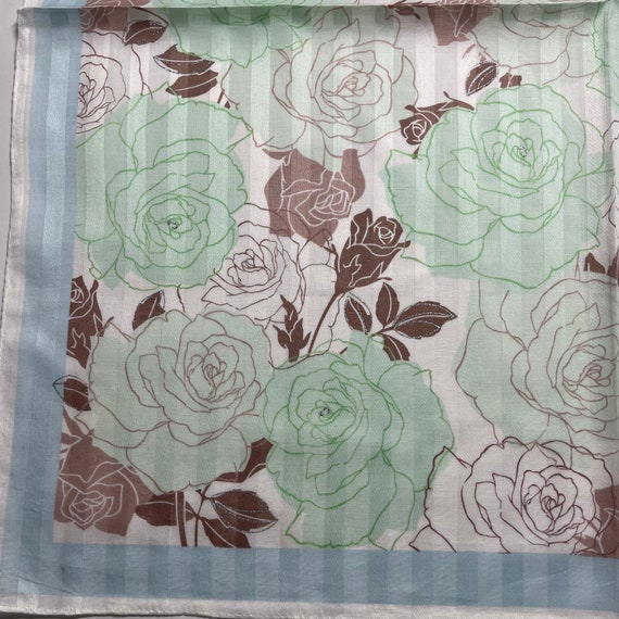 LANVIN Paris Vintage Handkerchief 22 x 22 inches - image 4