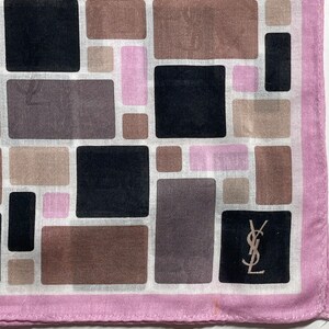 YvesSaintLaurent Vintage Handkerchief 22 x 22 inches zdjęcie 3