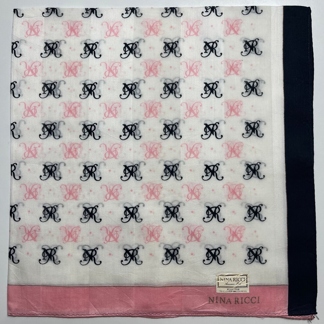 NINA RICCI  ネッカチーフ Nina Ricci Vintage Handkerchief 22 X 22 Inches - Etsy