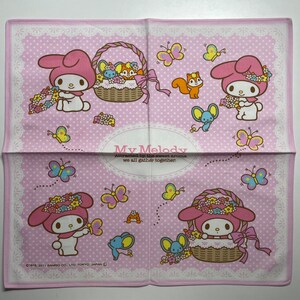 キティ＆ミミィ♪サンリオ♪新品未使用ハンドタオル♪2002年 新品未使用】キティちゃん ミニタオル4枚セット♡サンリオ