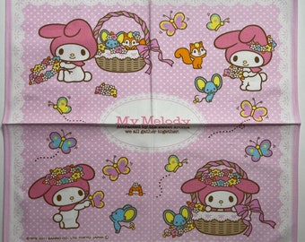 Mouchoir vintage My Melody 40 x 40 cm