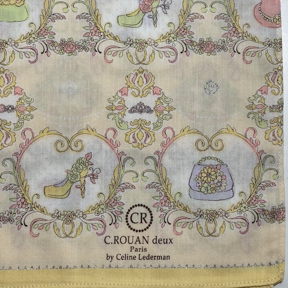 Beautiful Vintage handkerchief 19 x 19 inches - image 2
