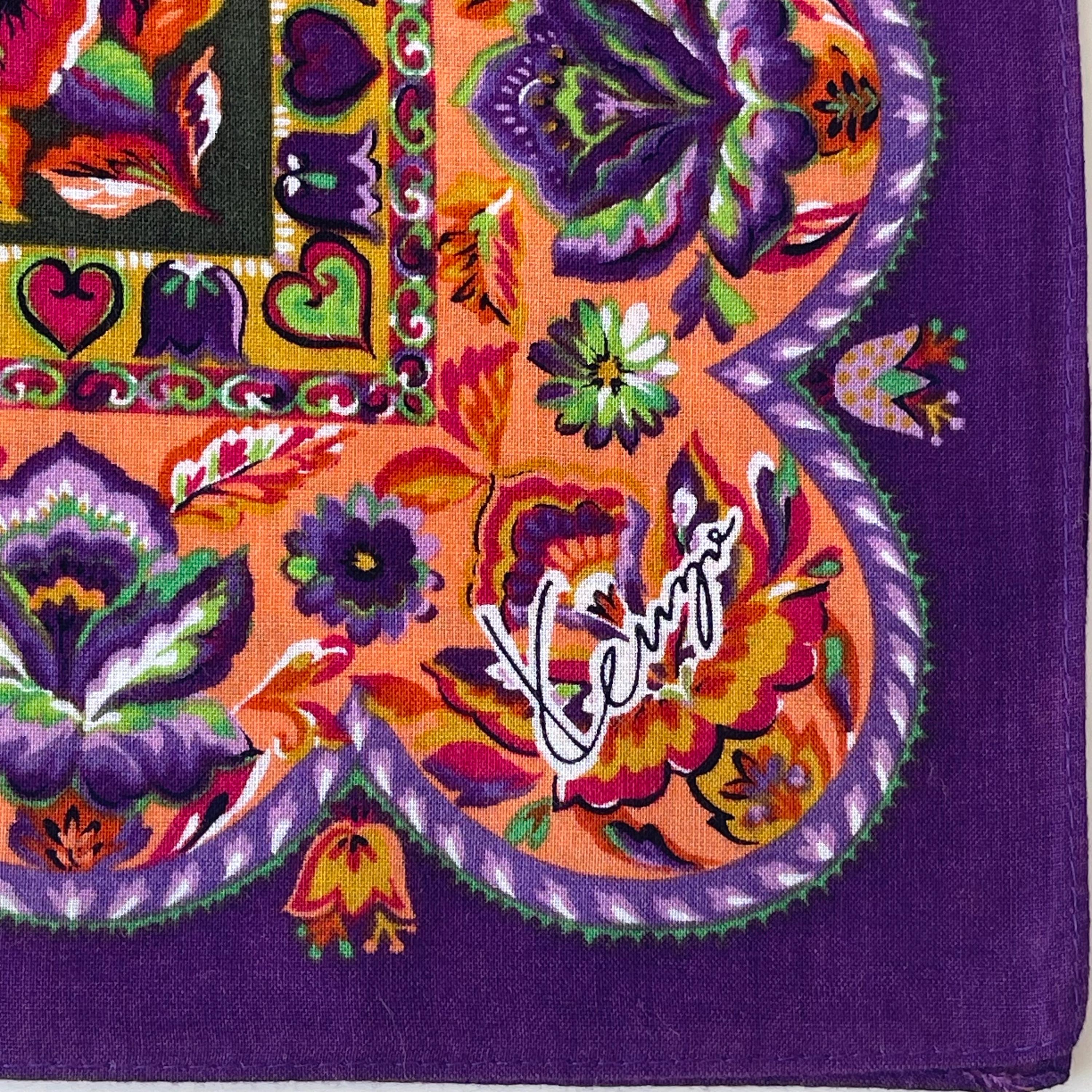 KENZO Vintage Collection Handkerchief 20 X 20 Inches, Cotton - Etsy