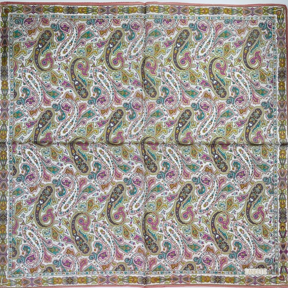 LANCETTI Vintage Handkerchief 20 x 20 inches