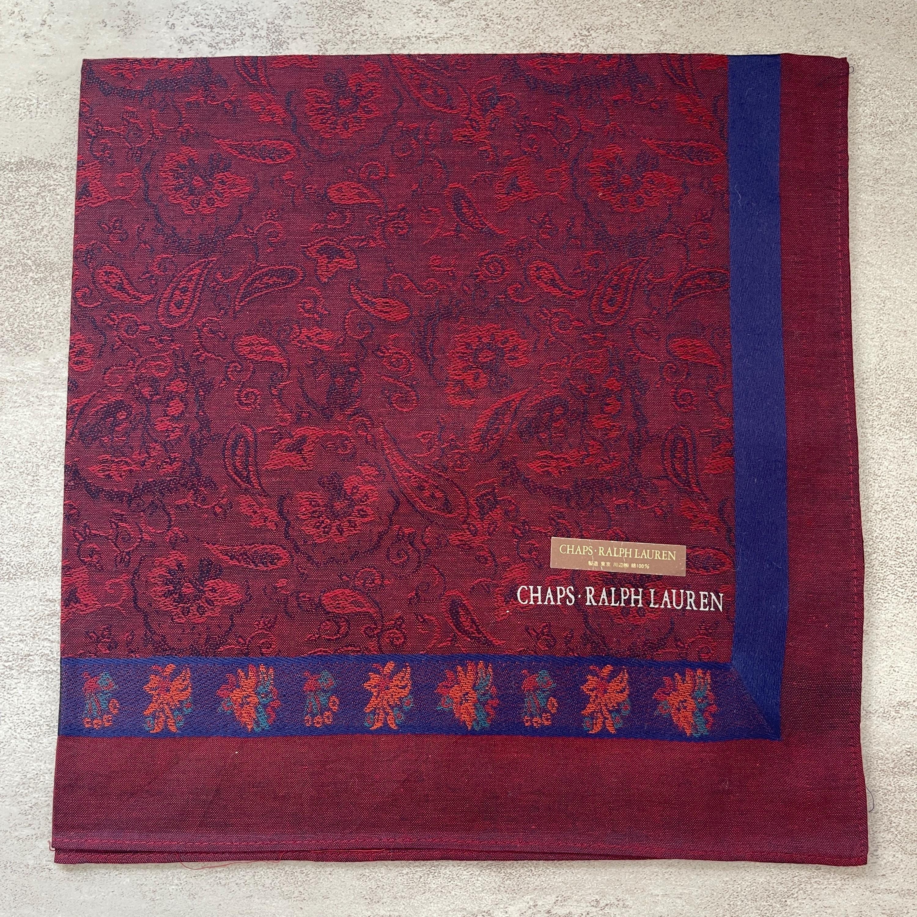 Chaps Ralph Lauren Vintage Handkerchief 18 X 18 Inches - Etsy