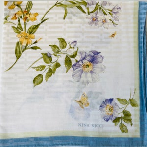 Nina Ricci Vintage Taschentuch 56 x 56 cm