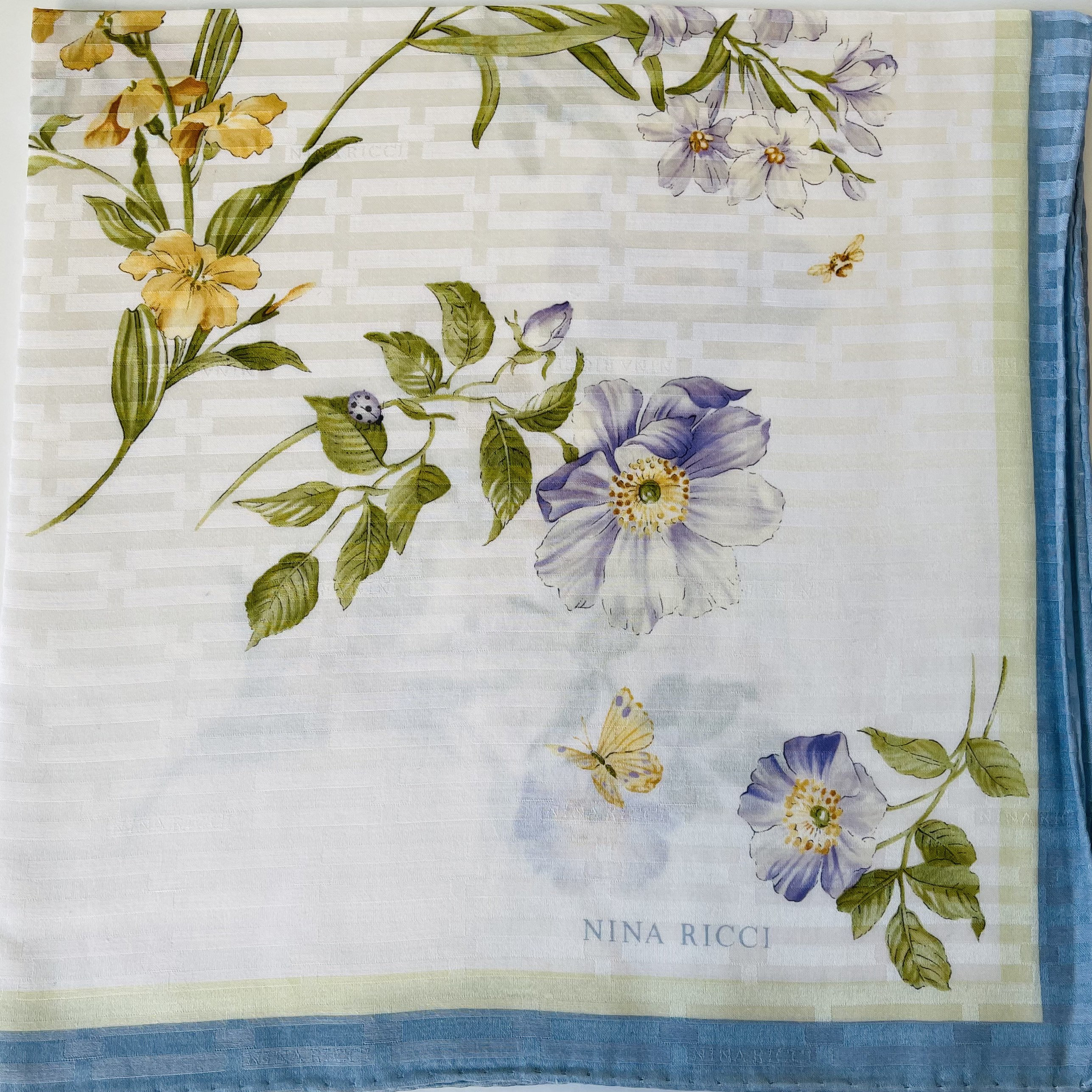 NINA RICCI  ネッカチーフ Nina Ricci Vintage Handkerchief 22 X 22 Inches - Etsy