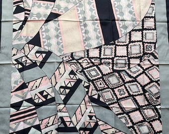 Bufanda de seda vintage Jim Thompson de 32 x 32 pulgadas