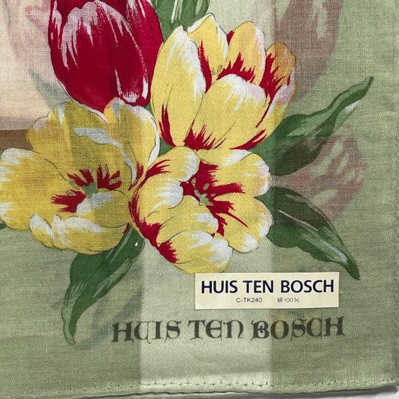 Vintage Huis Ten Bosch Handkerchief: Japan Cotton Scarf (20x20 inches) View 3