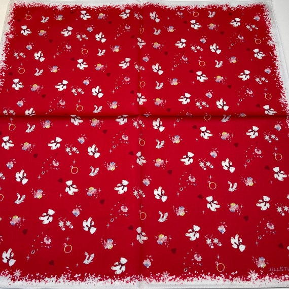 Jill Stuart vintage handkerchief 19 x 19 inches - image 5