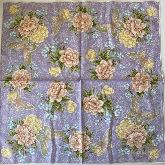 LANCETTI Vintage Handkerchief 21 x 21 inches