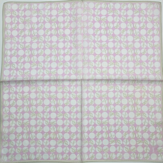 YvesSaintLaurent Vintage Handkerchief 19 x 19 inc… - image 5