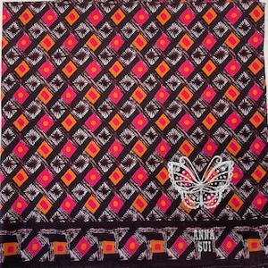 Anna sui Vintage handkerchief 19 x 19 inches