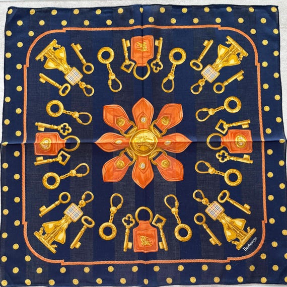 Burberry Vintage handkerchief 22 x 22 inches