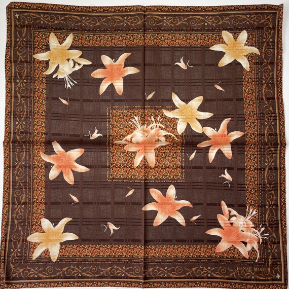 HANAE MORI Vintage handkerchief 22 x 22 inches - image 1