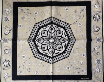 TRUSSARDI Vintage Handkerchief 19 x 19 inches