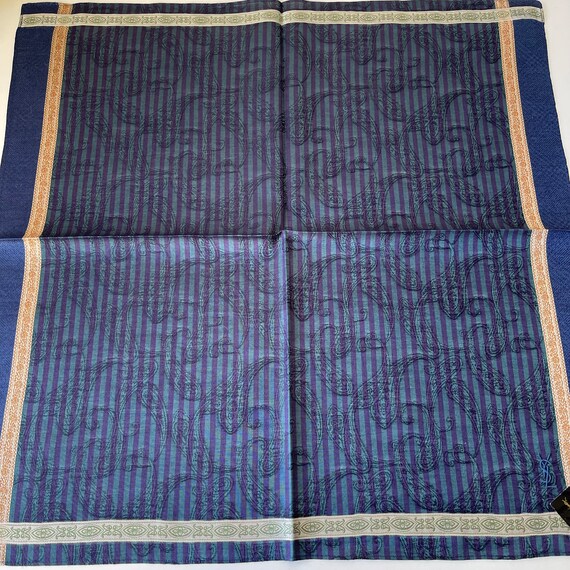 YvesSaintLaurent Vintage Handkerchief 18 x 18 inc… - image 4