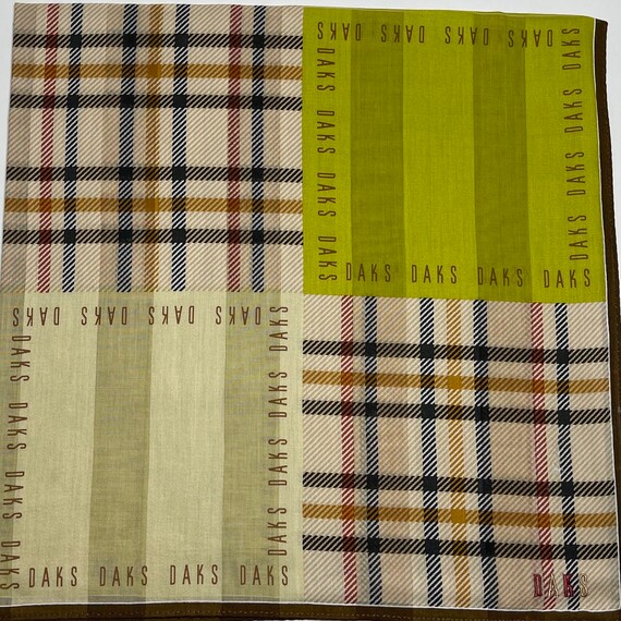 DAKS London Vintage Handkerchief 22 x 22 inches - image 2