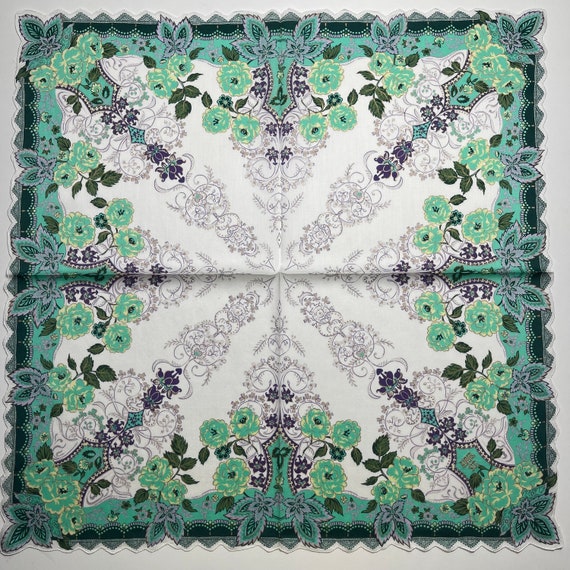 Anna Sui Vintage Handkerchief 22 x 22 inches - image 1