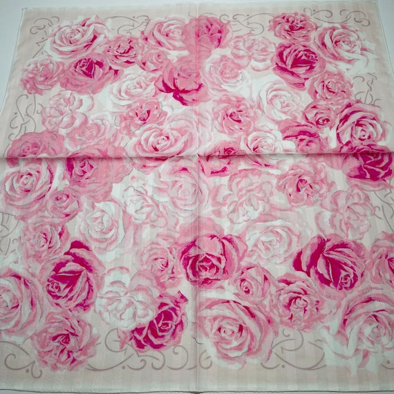 LANVIN Collection Vintage Handkerchief 22 x 22 in… - image 3