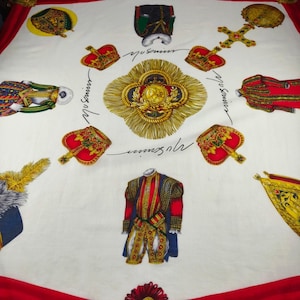 Moschino Vintage Cotton Scarf 34 x 34 inches, Cotton