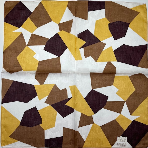 GALERIE VIVIENNE Vintage handkerchief 19 x 19 inc… - image 2
