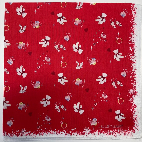 Jill Stuart vintage handkerchief 19 x 19 inches - image 4