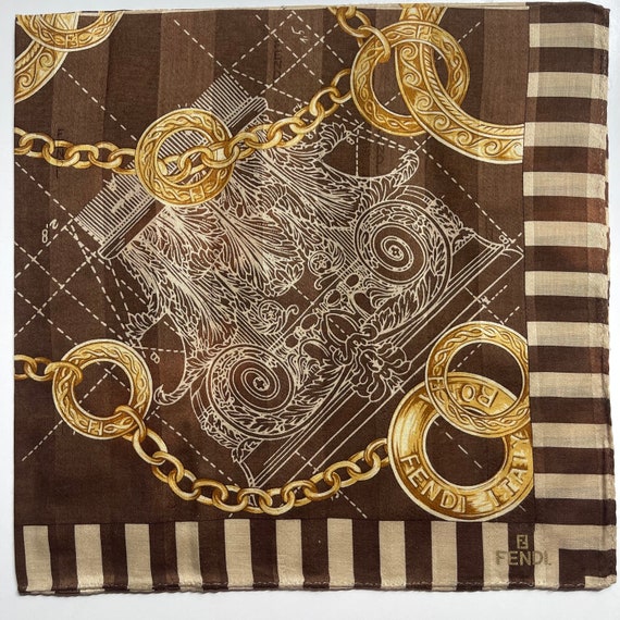 FENDI Vintage Collection Handkerchief 22 x 22 inc… - image 3