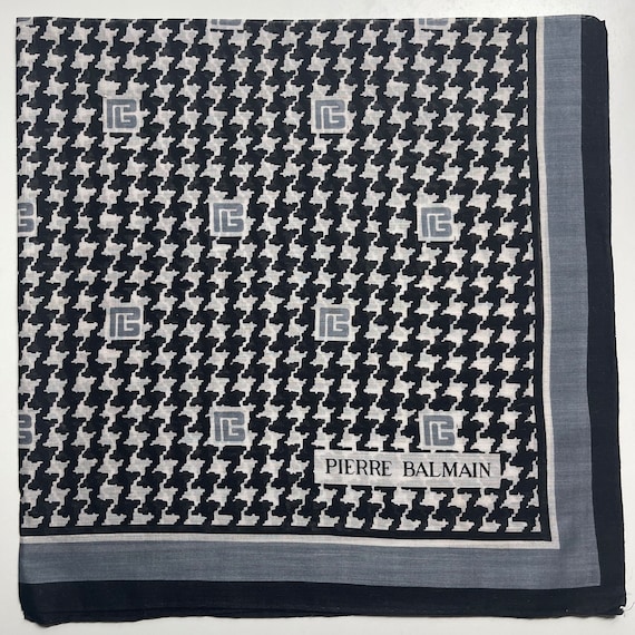Pierre Balmain Vintage Handkerchief 23x23  inches - image 2