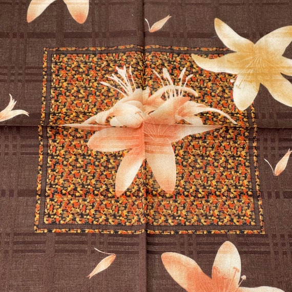 HANAE MORI Vintage handkerchief 22 x 22 inches - image 3