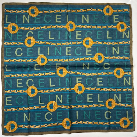 Celine Paris Vintage Collection handkerchief 22 x 