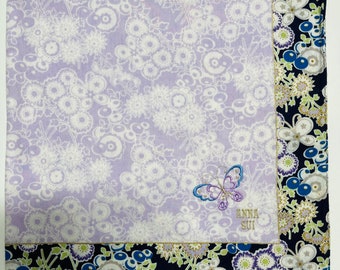 Anna Sui Vintage Handkerchief 18 x 18 inches